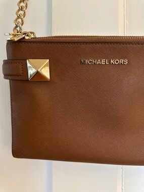 Large Pebbled Leather Double-Pouch Crossbody